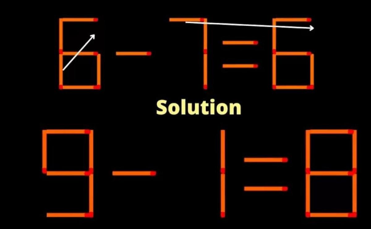 Nous vous montrons ici, étape par étape, les mouvements que vous devez effectuer pour corriger l'équation du puzzle visuel.