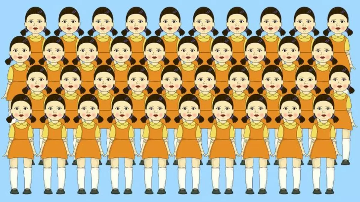 Illusion d'optique : trouver l'intrus : Trouver la fille différente 10 secondes