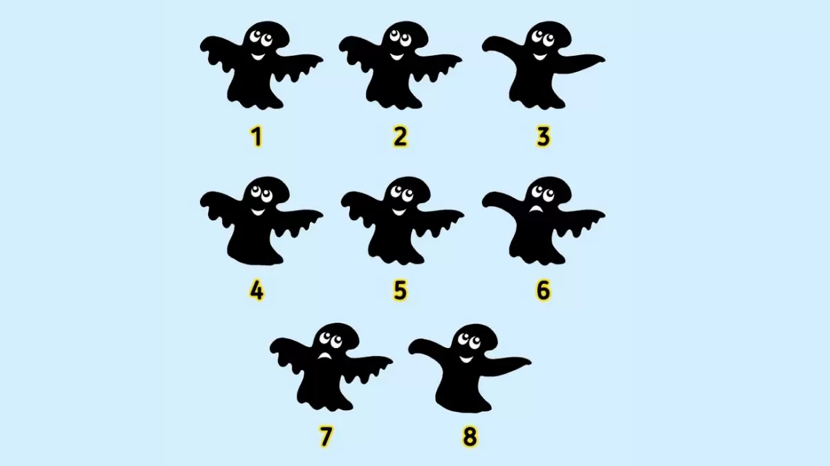 Test de cerveau sur les illusions d'optique : Pouvez-vous trouver les deux fantômes similaires dans cette image ?