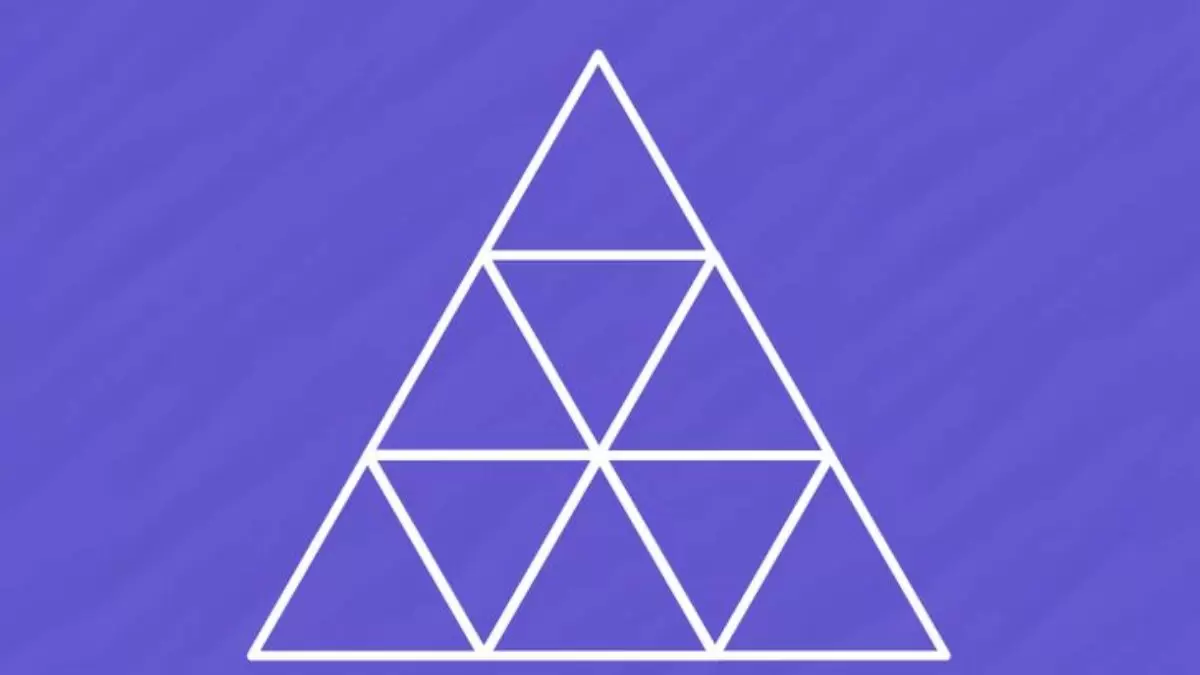 Test d'illusion d'optique : Comptez le nombre de triangles dans cette image.