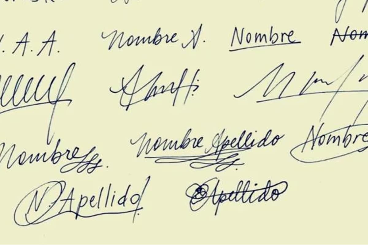 Sur l'image, vous pouvez voir de nombreuses signatures, qui sont toutes les alternatives du test visuel.